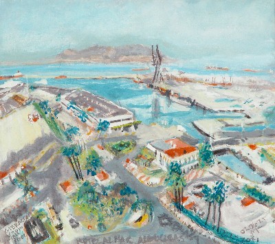 Gibraltar from Hotel al Mar, Algecires, Spain 020621